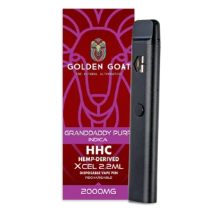 HHC Vape Pen​ - Golden Goat 2.2ml HHC Vape - Granddaddy Purple