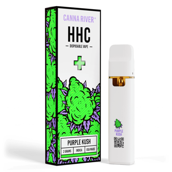 HHC Vape UK - Cannariver 2gram Disposable HHC Vape - Purple Kush
