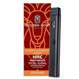 HHC Vape UK​​ - Golden Goat 2.2ml HHC Vape - Sunset Sherbert