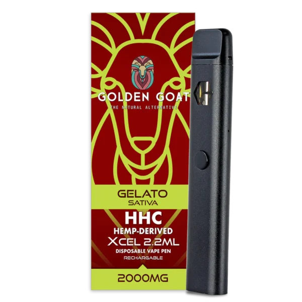 HHC Vape​​ - Golden Goat 2.2ml HHC Vape Pen - Gelato