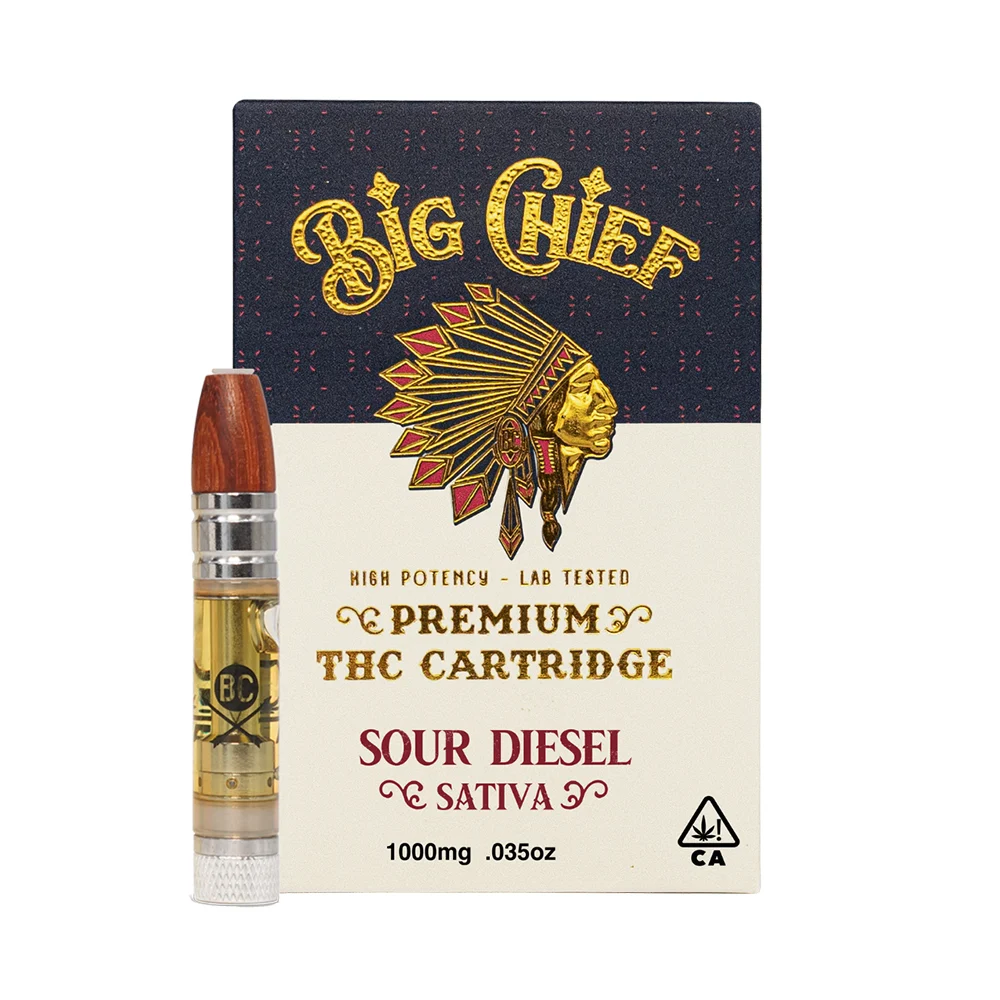 THC Vape Cartridge - Big Chief THC Carts 1gram 90%THC