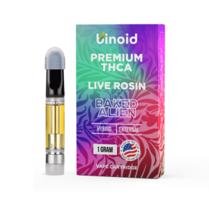 THC Vape Cartridge - Binoid Premium THCA Live Rosin Carts 1g 80%THCA