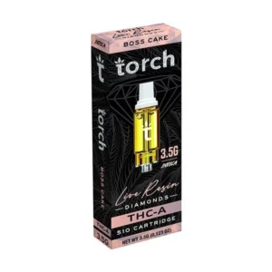 THC Vape Cartridge - Torch 3500mg Boss Cake Cart 80%THC