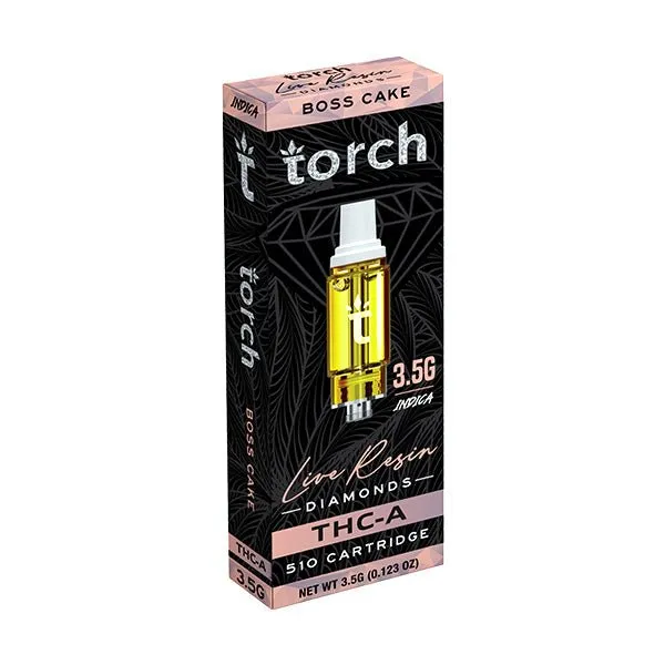 THC Vape Cartridge - Torch 3500mg Boss Cake Cart 80%THC